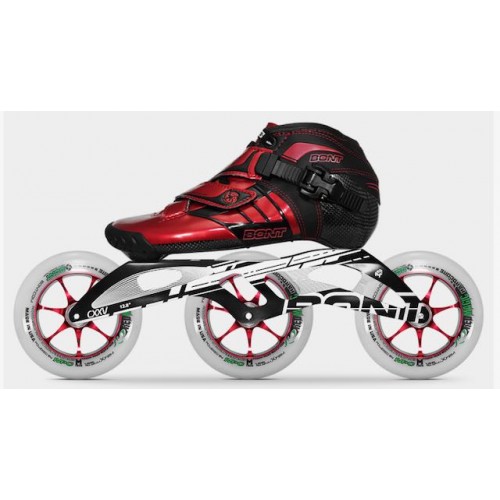 Bont Z Inline Speed Skate Red/Black 3x125