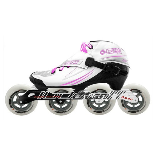 Bont Jet Inline Speed Skate White/Pink 3 Point