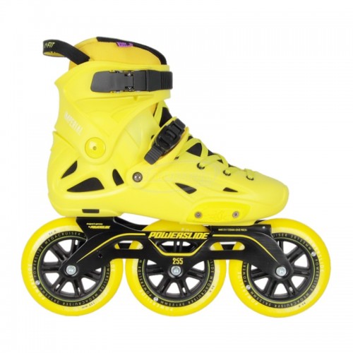 Powerslide Imperial Megacruiser Yellow 125 TriSkate Inline Speed Skate