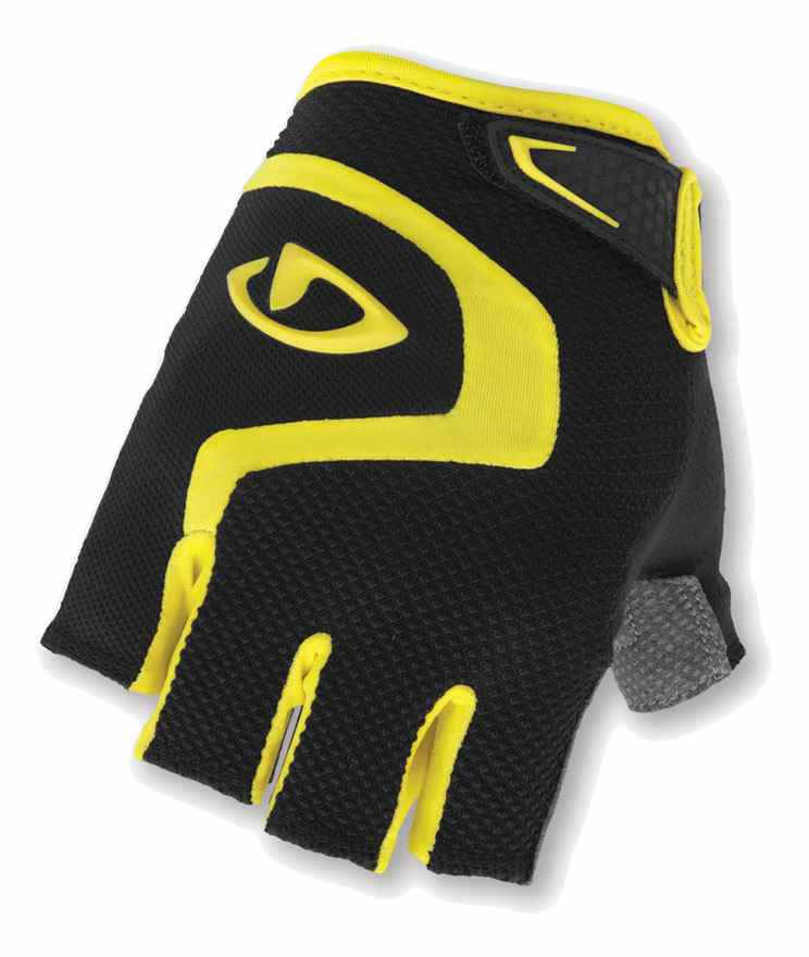 Giro Bravo Cycling Gloves Black/Yellow XLarge