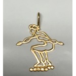 Inline Skater Pendant Cut Out