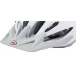 Bell Slant Visor White Silver Braille