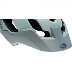 Bell Stoker Visor Matte White Silver Braille