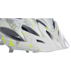 Giro Xara Visor Pearl White Highlight Yellow Scribble