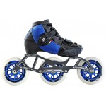 Luigino Kids Mini Challenge 3 Wheel Blue/Black Adjustable Inline Speed Skate