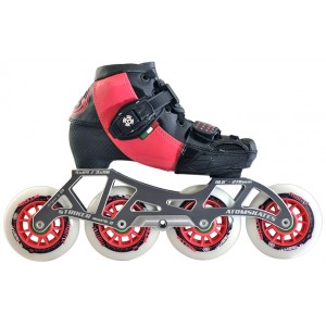 Luigino Kids Mini Challenge 4 Wheel Pink/Black Adjustable Inline Speed Skate