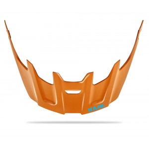 Kask Rex Visor Orange Light Blue Logo