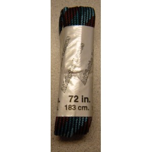 Skate Laces Burgundy Teal Blue 72"