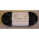 Skate Laces Riedell Black White Specks 108"