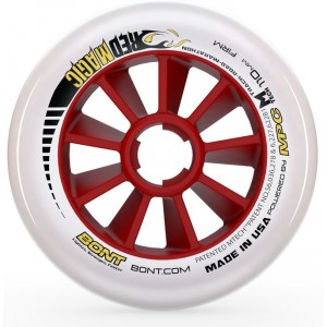 Bont Red Magic Inline Speed Wheels Firm