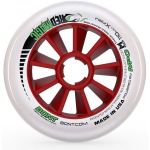 Bont Red Magic Inline Speed Wheels XFirm