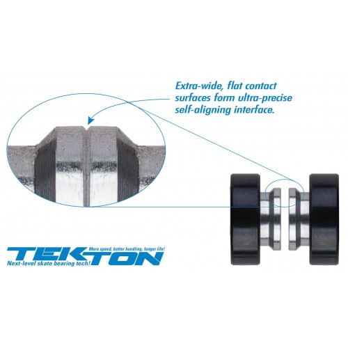 Tekton XT Steel 6Ball Inline Skate Bearing with BuiltIn Spacer 16pk