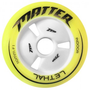 Matter LETHAL Inline Speed Wheels F1 Yellow 100mm, 110mm