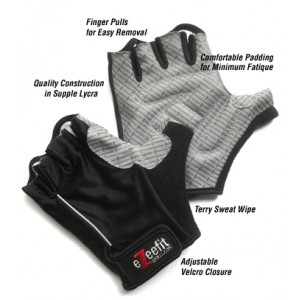 eZeefit Bike/Cycling Gloves Black