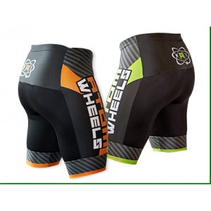 Atom Wheels Inline Skating Shorts Lime Green/Black/White - YSmall