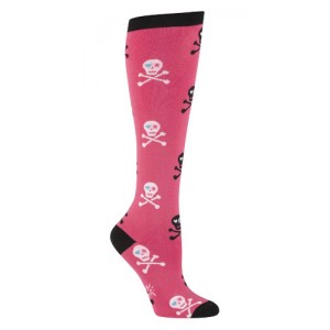 Grrrl Skull Derby Socks