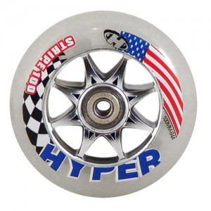 Hyper Stripe Inline Speed Wheels 100mm - (Closeout)