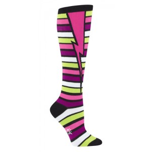 Stripe Bolt Derby Socks