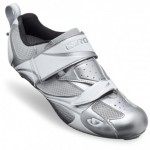 Giro Facet Chrome/White Women's Triathlon Cycling Shoes - Closeout