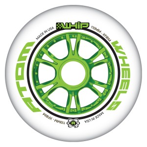 Atom Whip Green XFirm Inline Speed Wheels 100mm, 110mm - Closeout