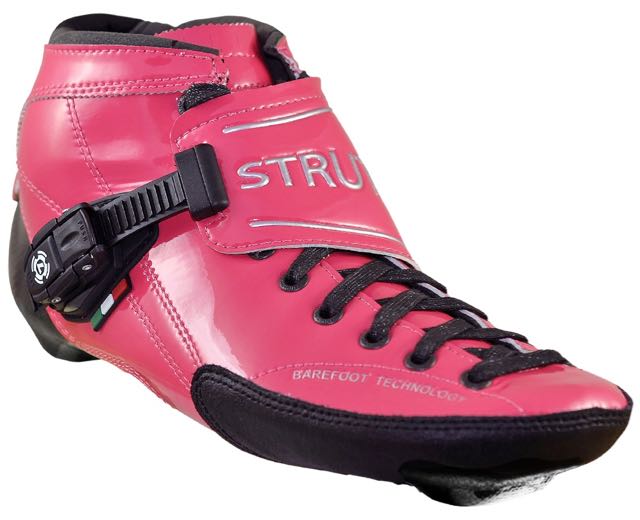 Luigino Strut Pink/Black Inline Speed Skate Boot
